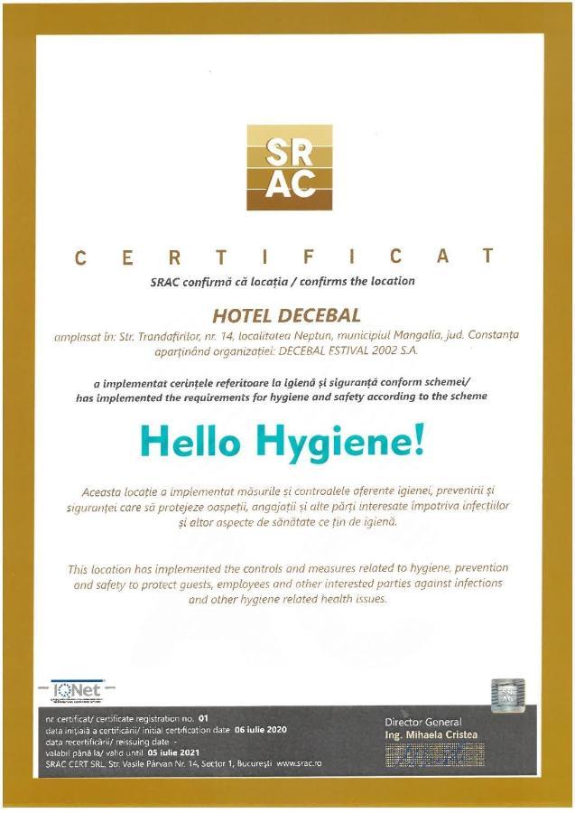 Hotel Decebal Neptun Exterior foto